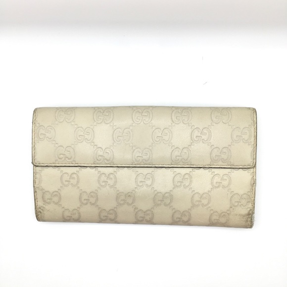 Gucci vintage authentic heart continental wallet Guccissima White - Picture 3 of 14